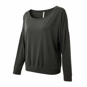 Fabletics Oversized Long Sleeve Top Charcoal Gray | XXL